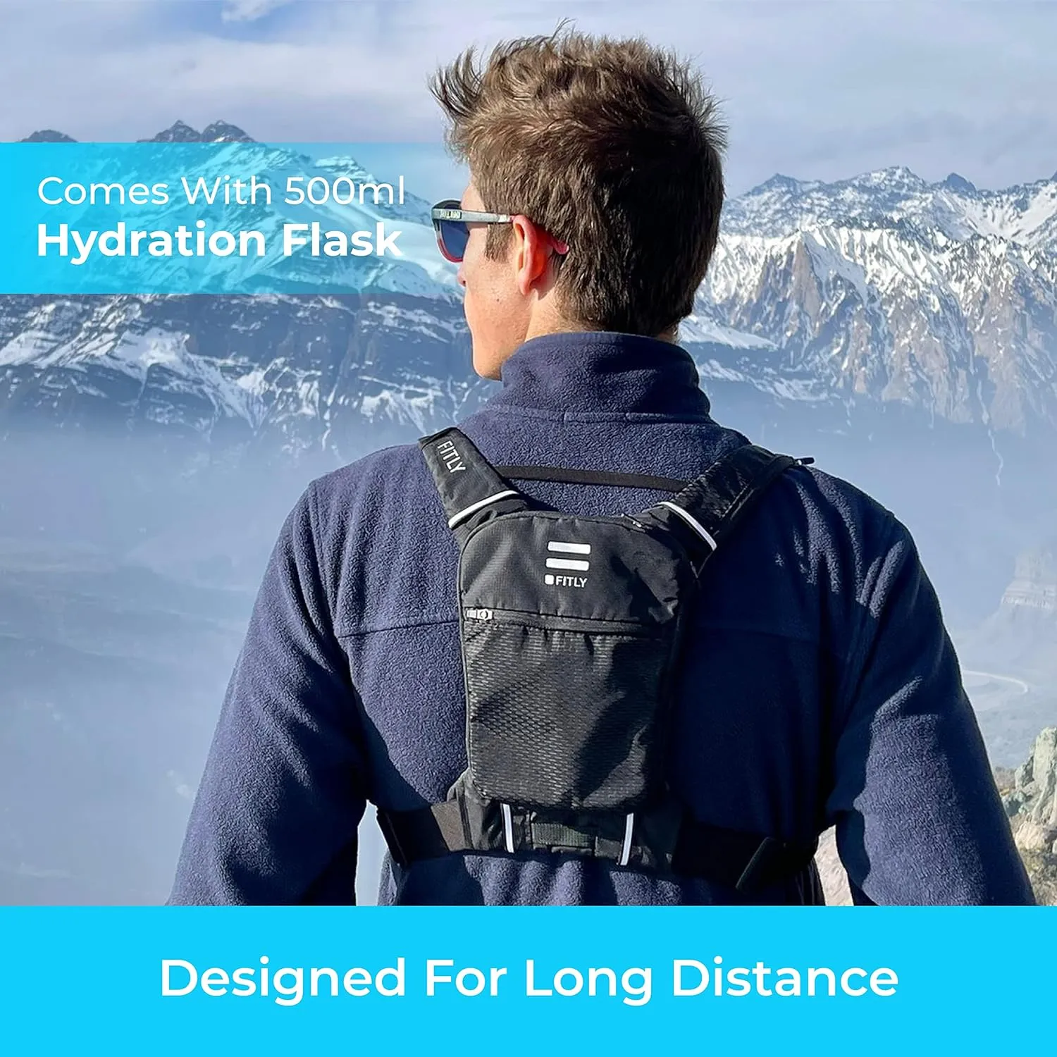 Minimalist Running Pack - Running Backpack Phone Holder, Storage, Thoracic Belt - Carry Personal Items - Running Gear for Men & Women - Lightweight Running Water Backpack