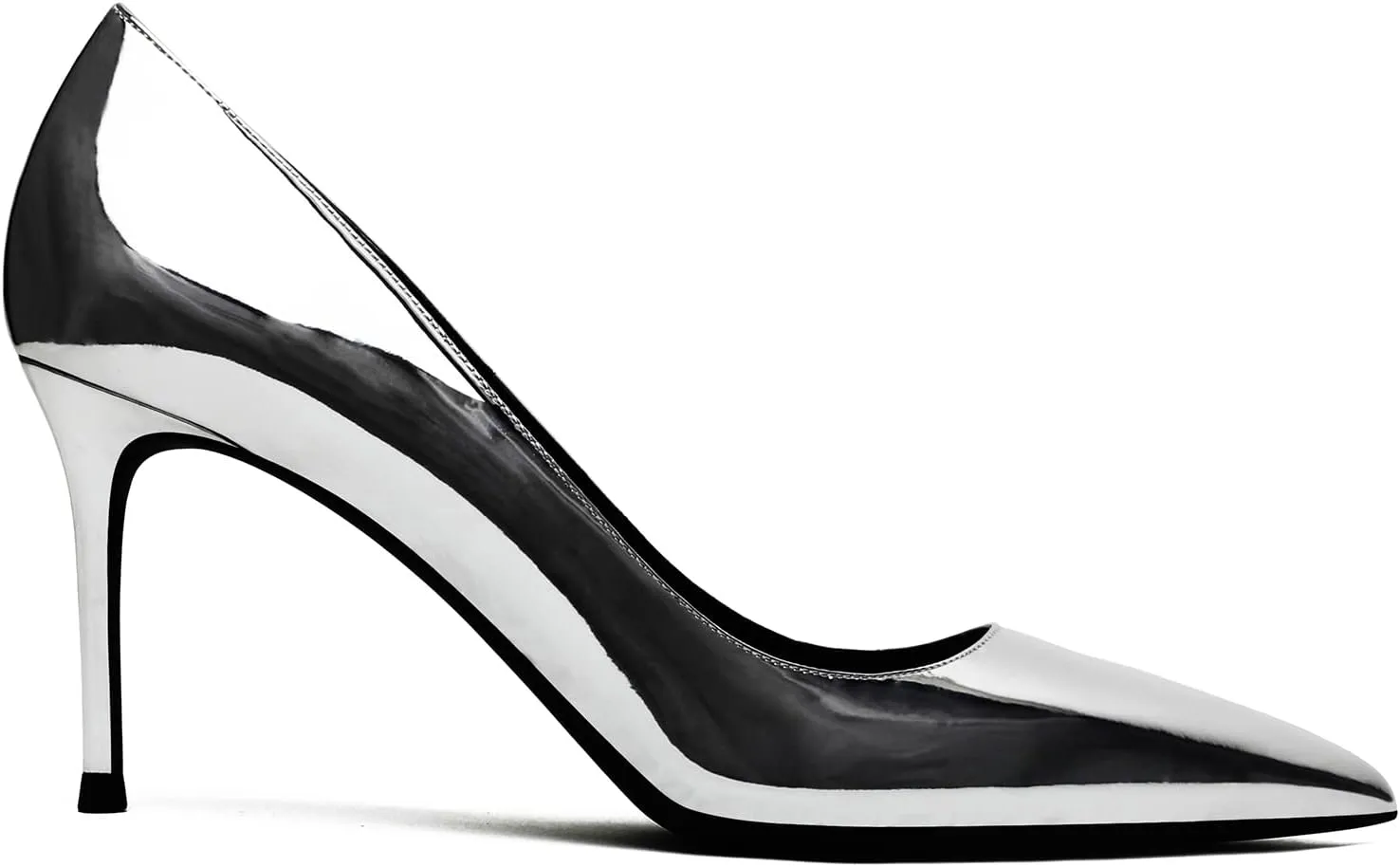 MOOMMO Women Classic High Heels Pumps Shoes Pointed Toe Slip On Satin Heels Stiletto Dress Shoes Pointed Closed Toe 3" Kitten Heel Sandals Office Ladies Bridal Wedding Party Formal Basic 4-13 M US