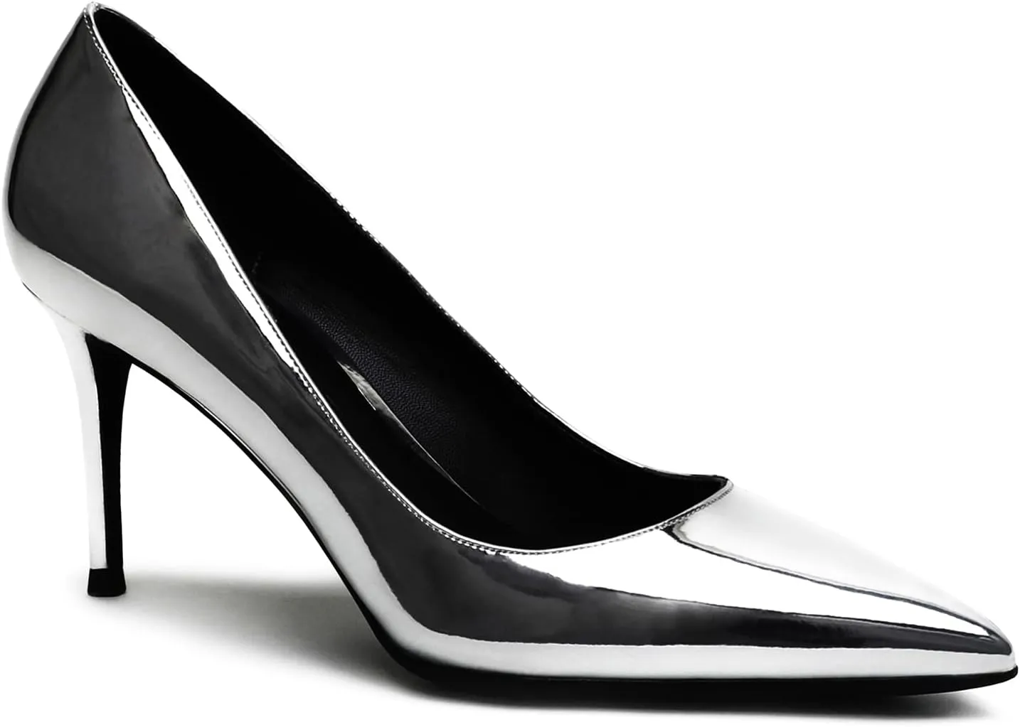 MOOMMO Women Classic High Heels Pumps Shoes Pointed Toe Slip On Satin Heels Stiletto Dress Shoes Pointed Closed Toe 3" Kitten Heel Sandals Office Ladies Bridal Wedding Party Formal Basic 4-13 M US