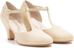 MOOMMO Women Elegant Kitten Heel Mary Jane Pumps Shoes Ankle T-Strap Round Closed Toe Cut-Out Dress Sandals Shoe Chunky Block Heels D-Orsay Suede Work Pump Fall fashion Office Wedding Spring 4-13 M US
