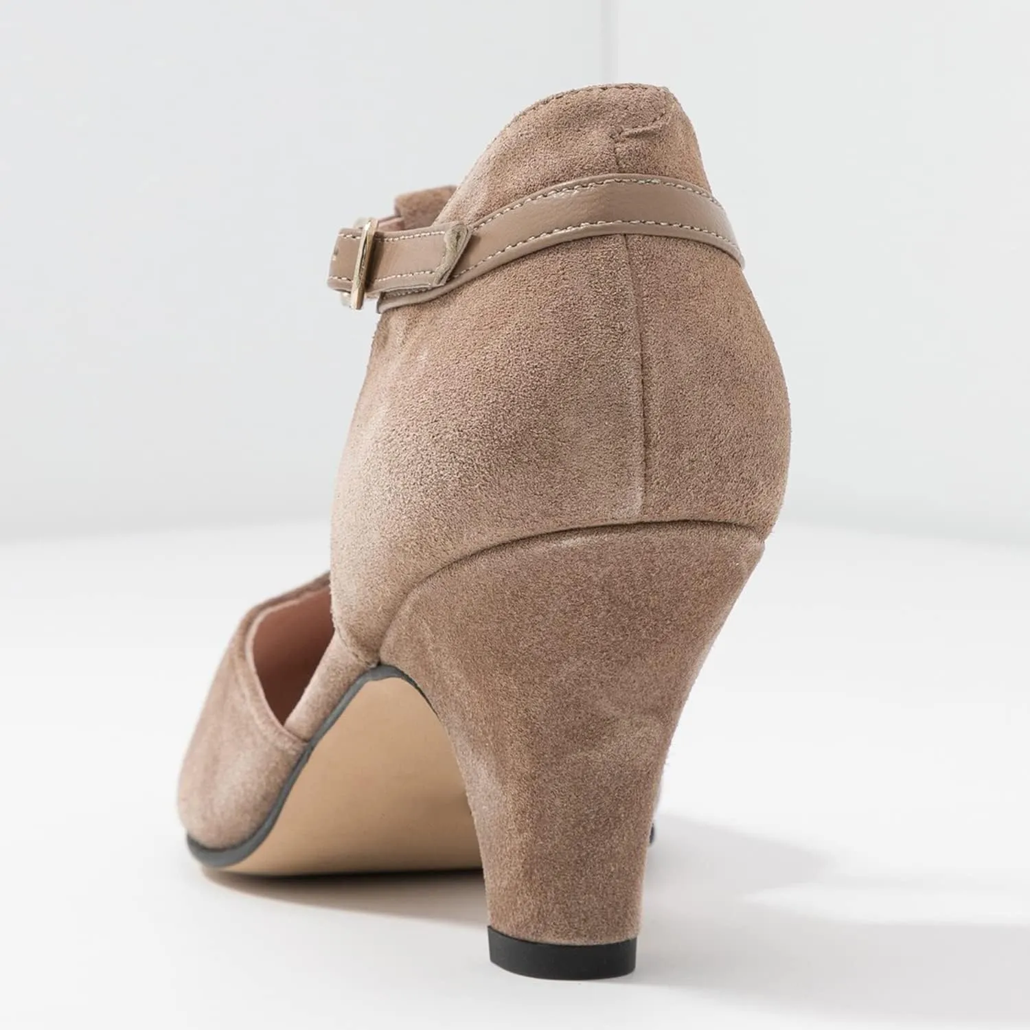 MOOMMO Women Elegant Kitten Heel Mary Jane Pumps Shoes Ankle T-Strap Round Closed Toe Cut-Out Dress Sandals Shoe Chunky Block Heels D-Orsay Suede Work Pump Fall fashion Office Wedding Spring 4-13 M US