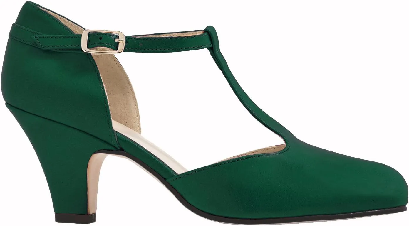 MOOMMO Women Elegant Kitten Heel Mary Jane Pumps Shoes Ankle T-Strap Round Closed Toe Cut-Out Dress Sandals Shoe Chunky Block Heels D-Orsay Suede Work Pump Fall fashion Office Wedding Spring 4-13 M US