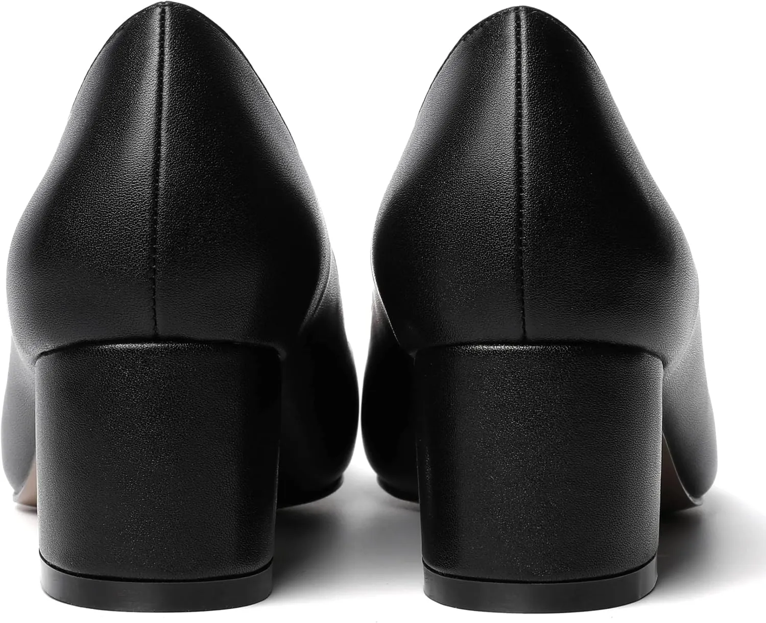 MOVINSTEPS Womens Round Toe Party Dress Slip On Chunky Low Heel Pumps Shoes 2 Inch