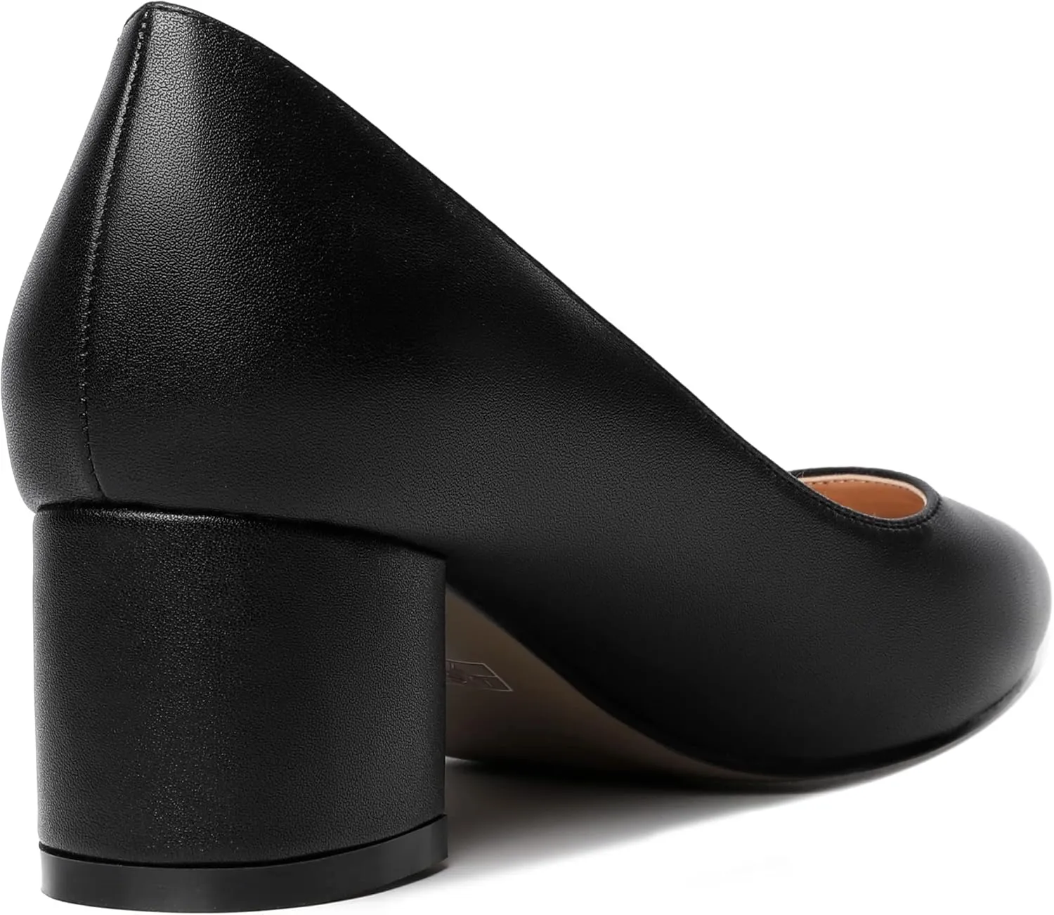 MOVINSTEPS Womens Round Toe Party Dress Slip On Chunky Low Heel Pumps Shoes 2 Inch