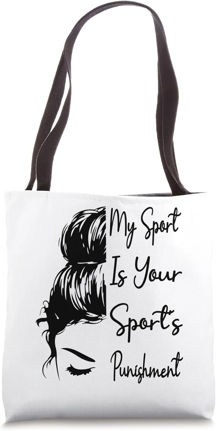 My Sport Is Your Sport's Punishment Cardio Running Lover Tote Bag