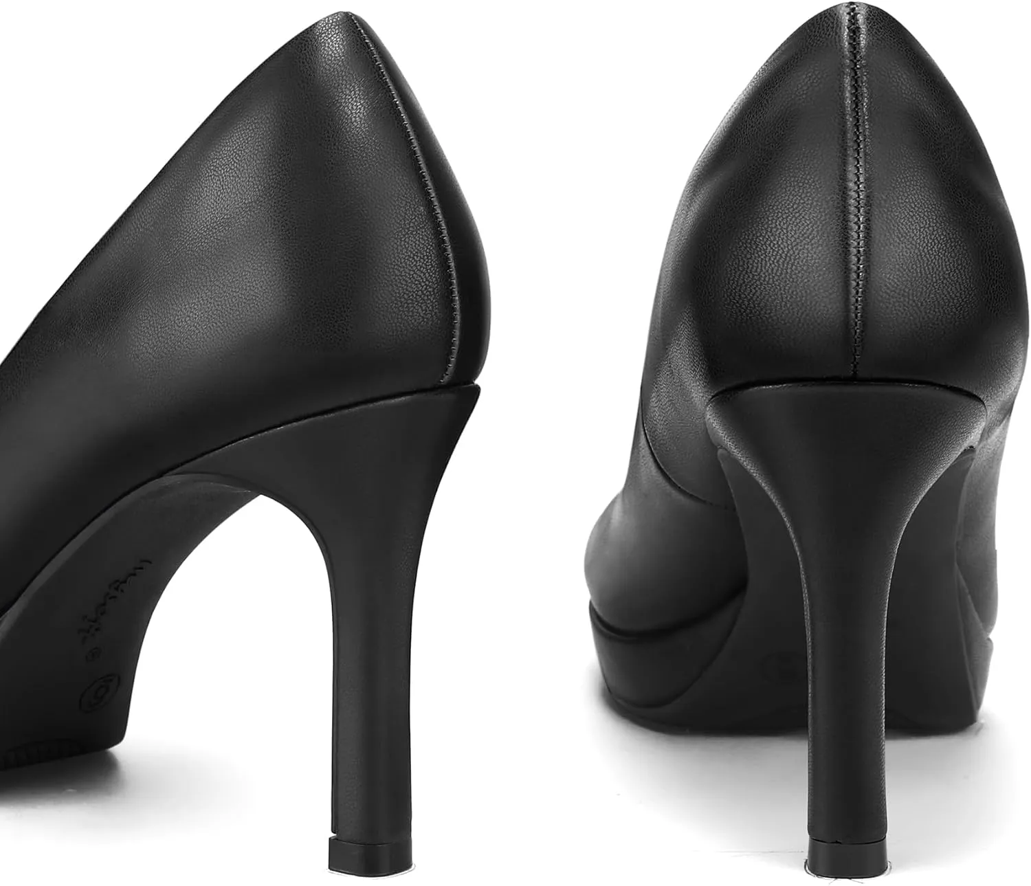 mysoft Women's Pumps Closed Toe High Heel Pumps Round Toe Platform Dress Shoes