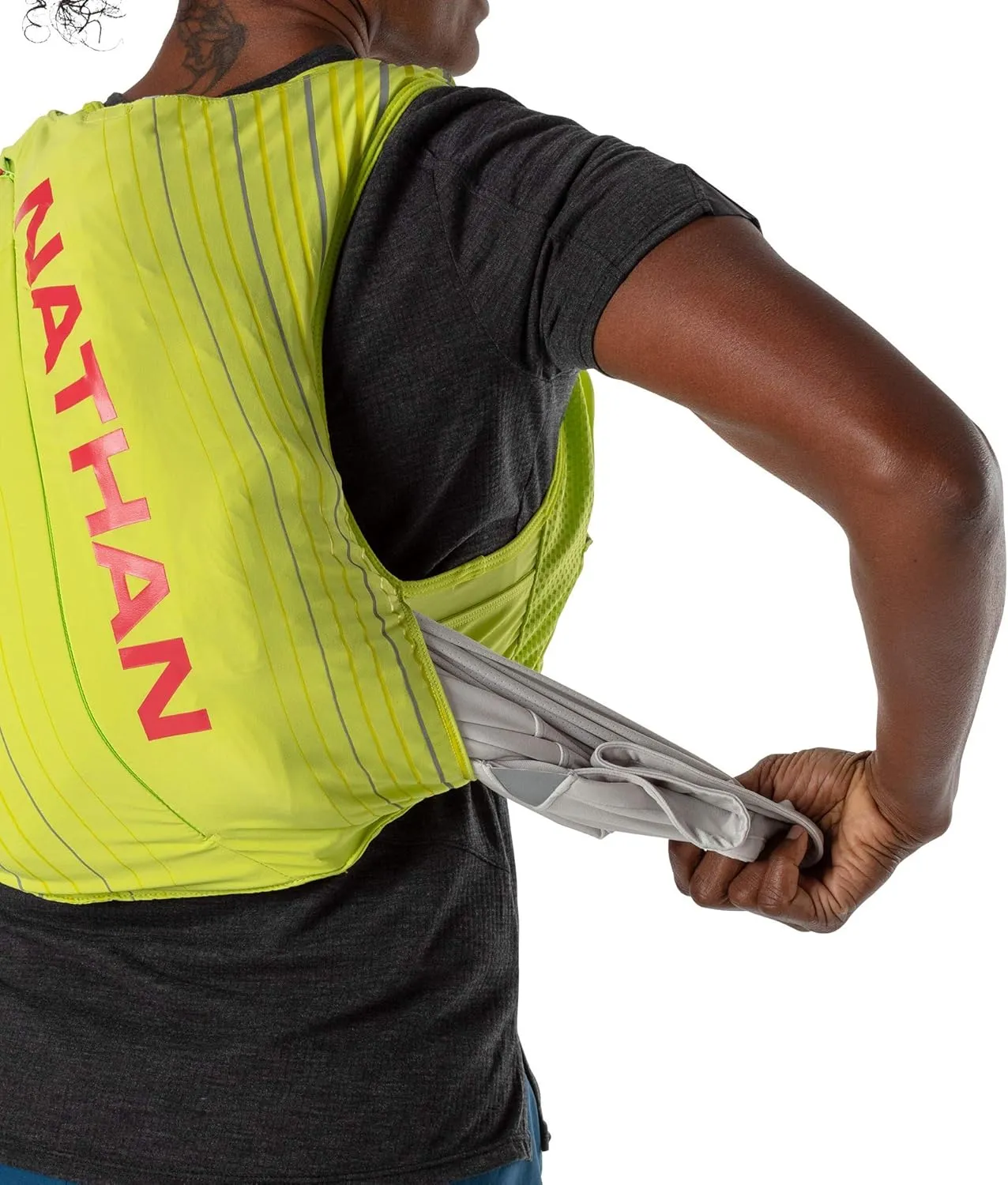 Nathan Women's Pinnacle Race Vest & 12L Hydration Pack with 1.6L Bladder, Water-Resistant Pockets, Lightweight & Moisture Wicking