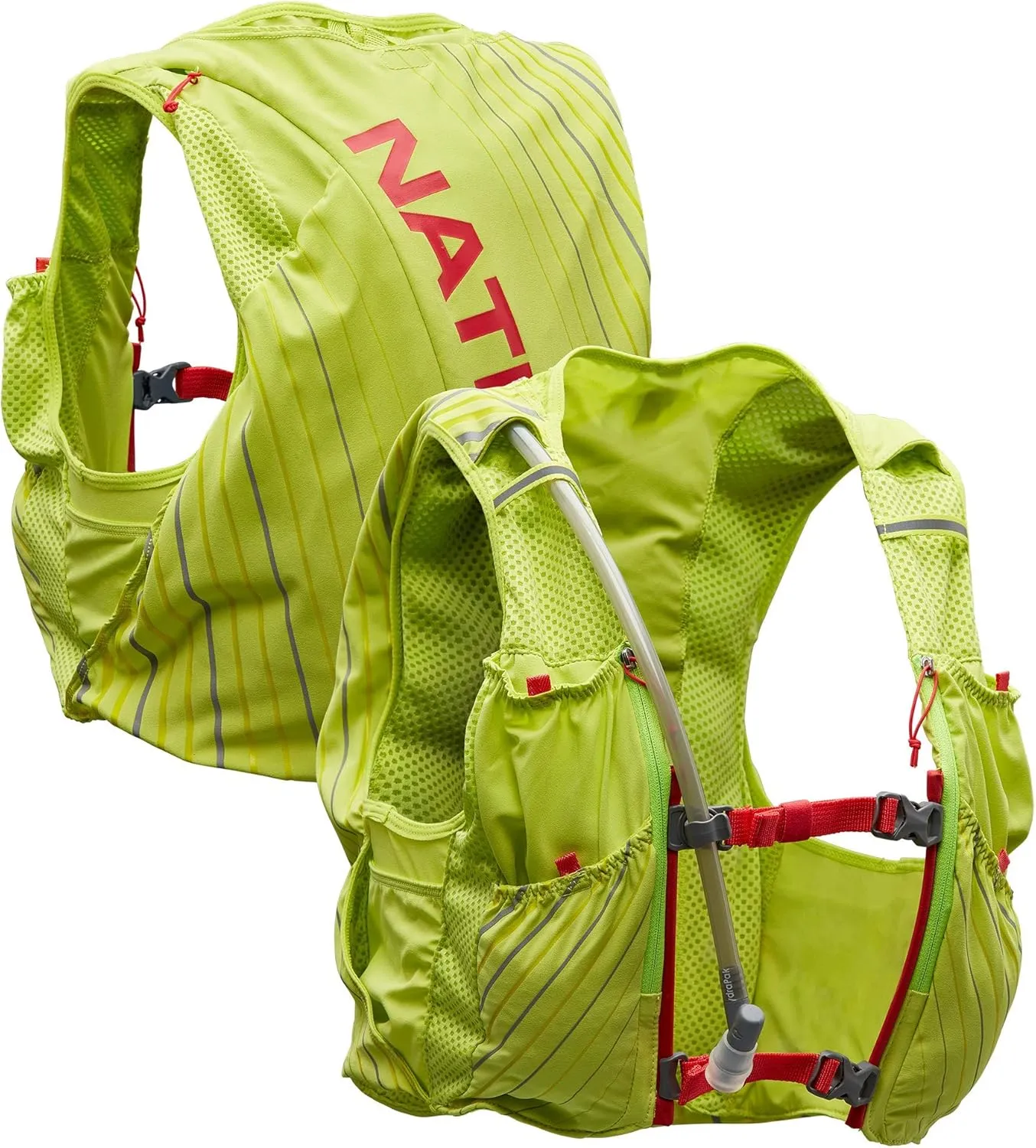Nathan Women's Pinnacle Race Vest & 12L Hydration Pack with 1.6L Bladder, Water-Resistant Pockets, Lightweight & Moisture Wicking