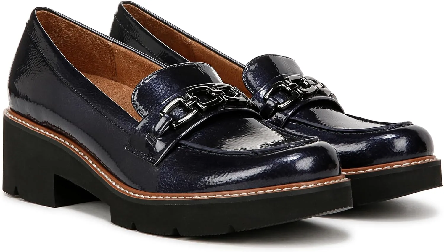 Naturalizer Womens Cabana Lug Sole Slip on Loafer