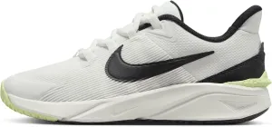 Nike Star Runner 4 Big Kids' Road Running Shoes (DX7615-102, Summit White/Barely Volt/White/Black) Size 5