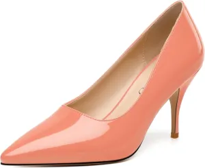 NUMALEO Women's Pumps Pointed Toe Heels Closed Toe High Heels Stiletto Comfortable Business Heels 3 Inch Wedding Party Dress Shoes