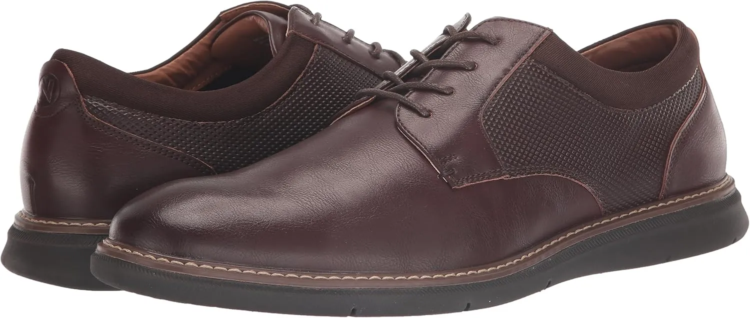 Nunn Bush Men's Chase Plain Toe Oxford Contemporary Lace Up