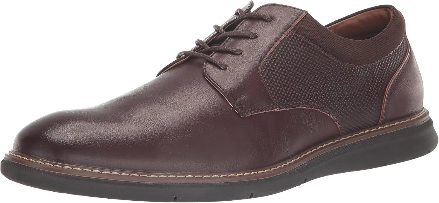 Nunn Bush Men's Chase Plain Toe Oxford Contemporary Lace Up