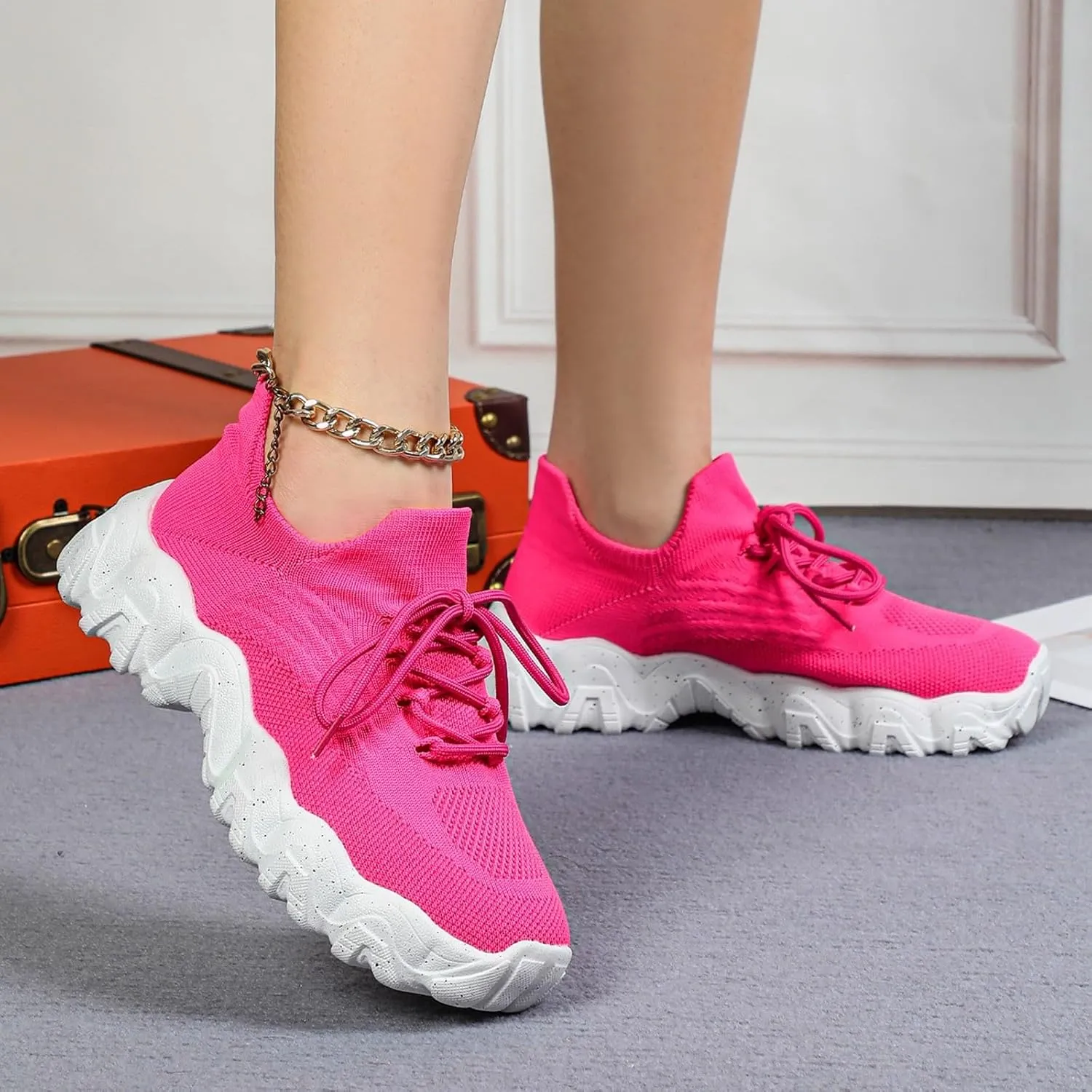 Nurse Babe Shoes for Women Men Lightweight Ortho Pro Hiking Comfortwear,Mesh Breathable Non-Slip Orthopedic Sneakers,Comfortable Ankle Socks Walking Sneakers with Arch Support Comfy Cushion Footed