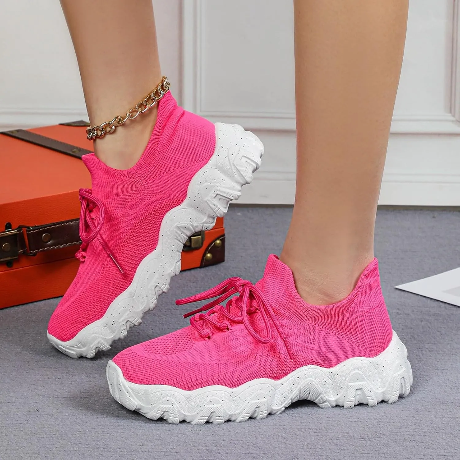 Nurse Babe Shoes for Women Men Lightweight Ortho Pro Hiking Comfortwear,Mesh Breathable Non-Slip Orthopedic Sneakers,Comfortable Ankle Socks Walking Sneakers with Arch Support Comfy Cushion Footed