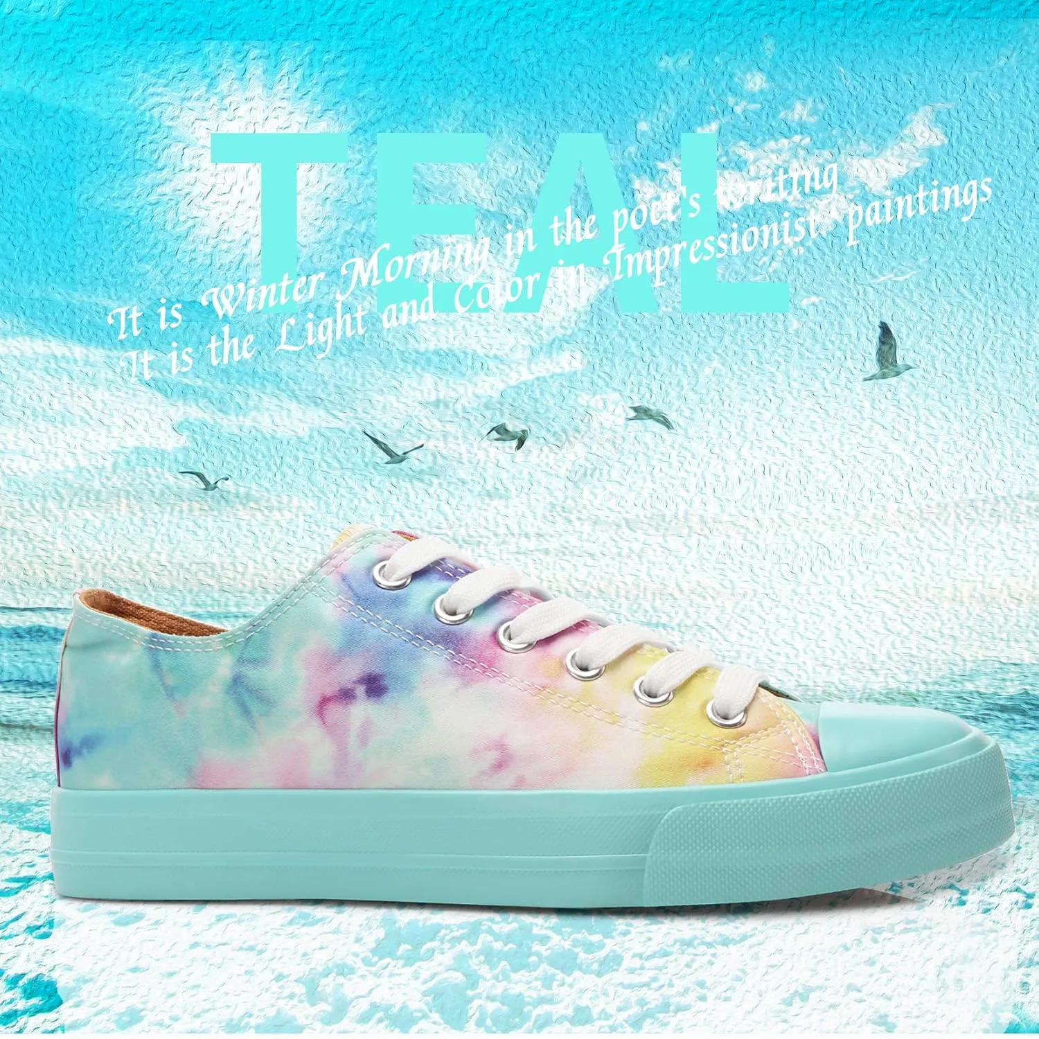 Obtaom Unisex Canvas Shoes Low Top Fashion Sneakers Slip on Walking Shoe