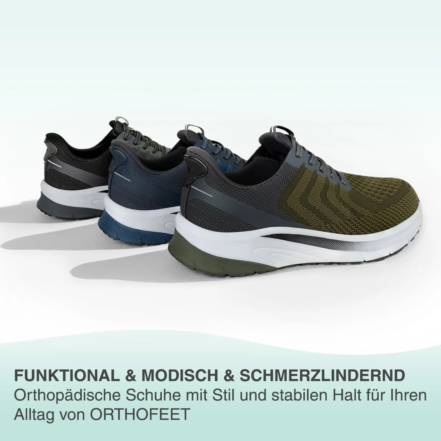 Orthofeet Men's Orthopedic Hands-Free Tilos Slip-On Sneakers