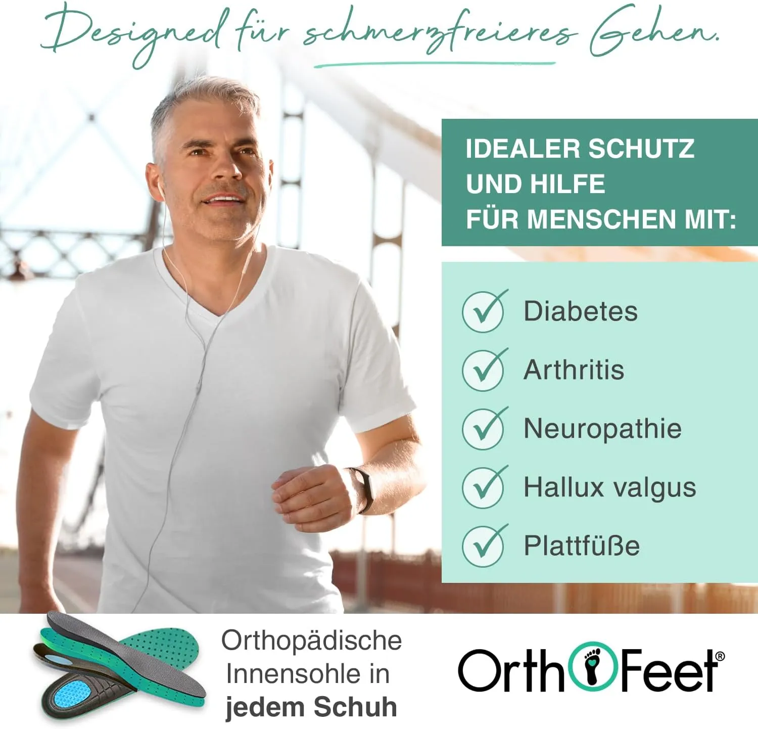 Orthofeet Men's Orthopedic Hands-Free Tilos Slip-On Sneakers