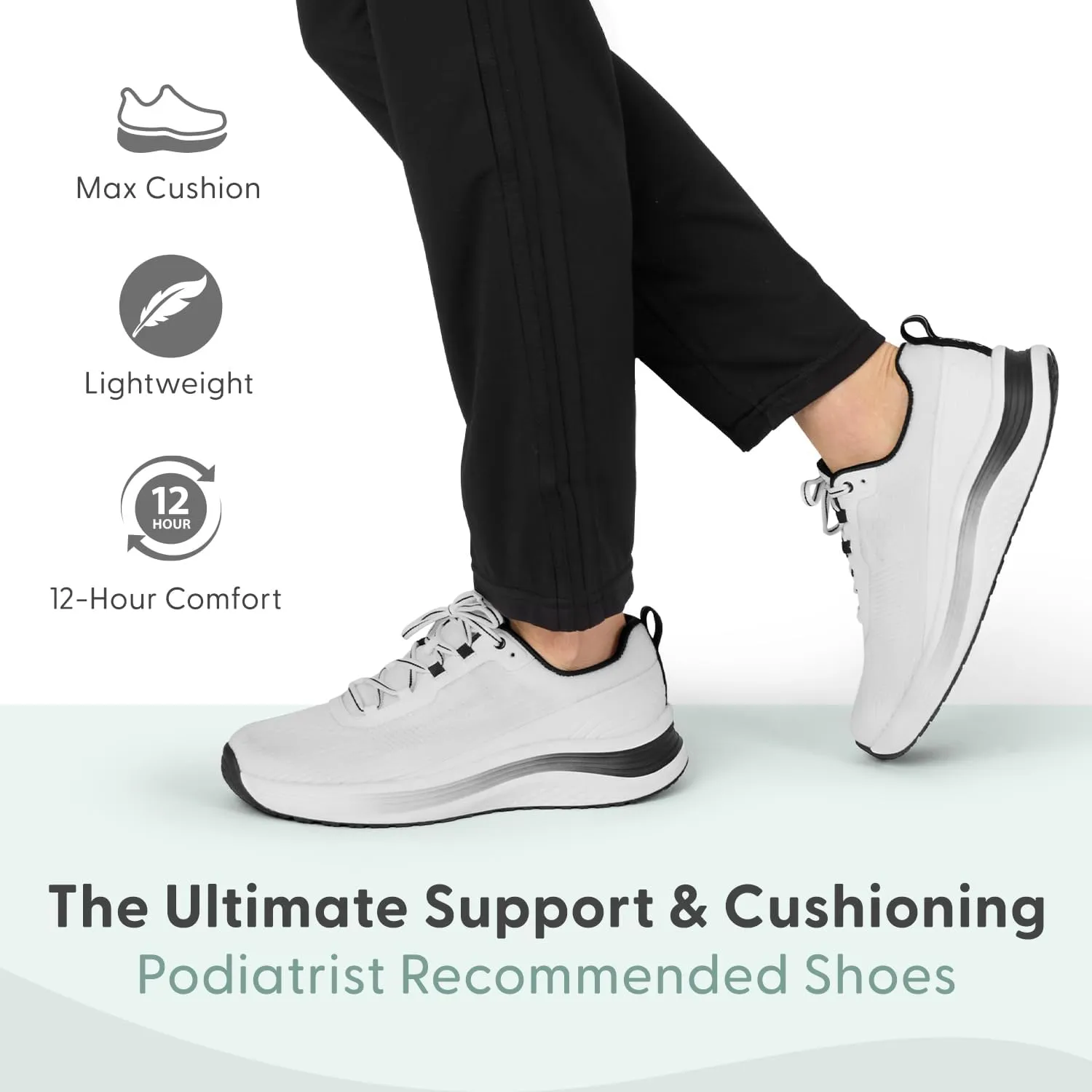 Orthofeet Women's Orthopedic Relay Running Shoe for Foot Pain Relief