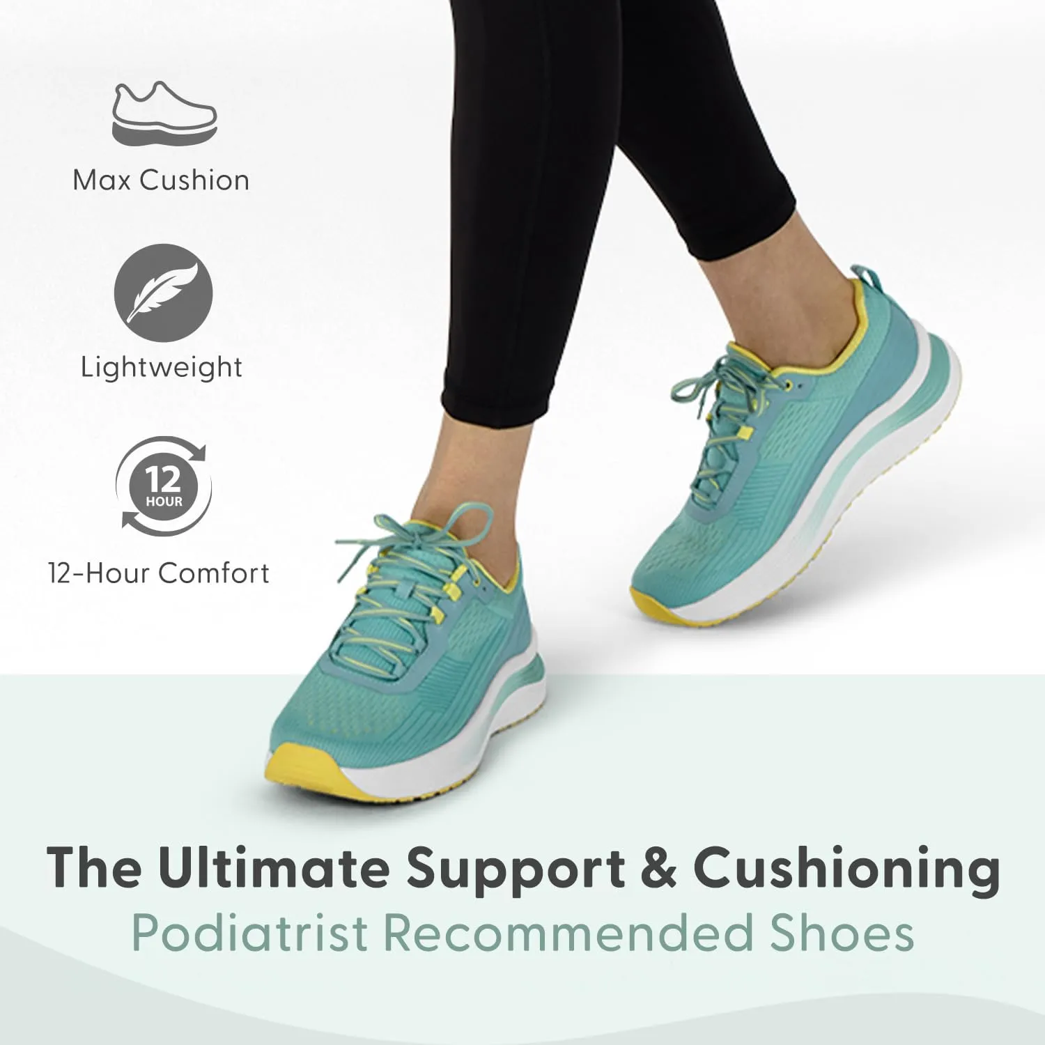 Orthofeet Women's Orthopedic Relay Running Shoe for Foot Pain Relief
