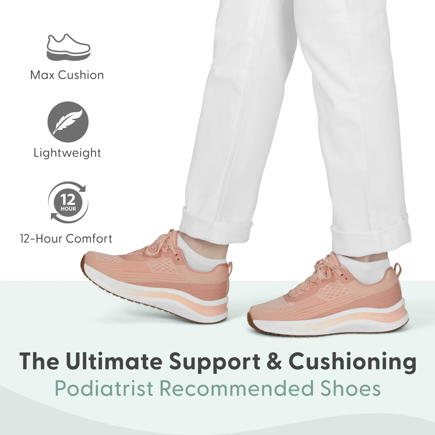 Orthofeet Women's Orthopedic Relay Running Shoe for Foot Pain Relief