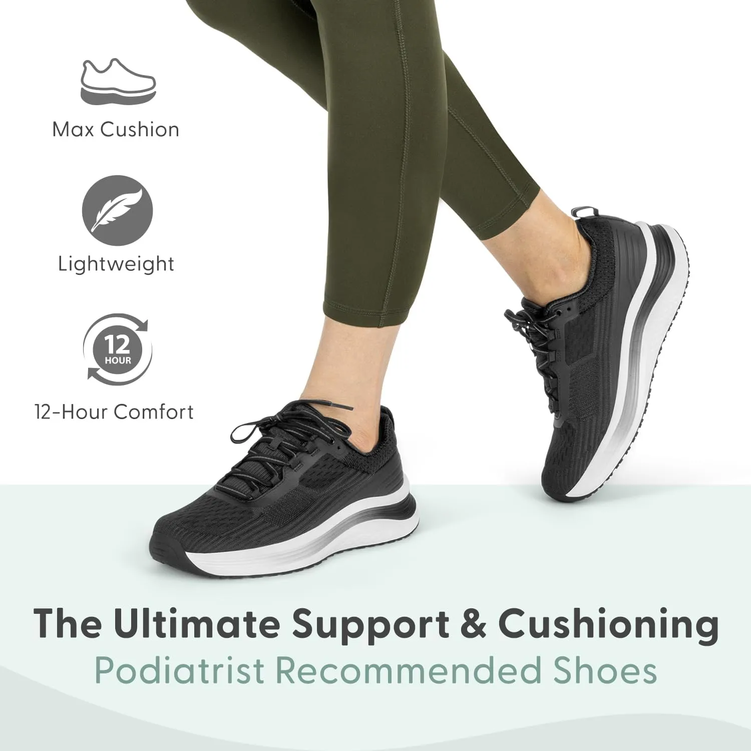Orthofeet Women's Orthopedic Relay Running Shoe for Foot Pain Relief