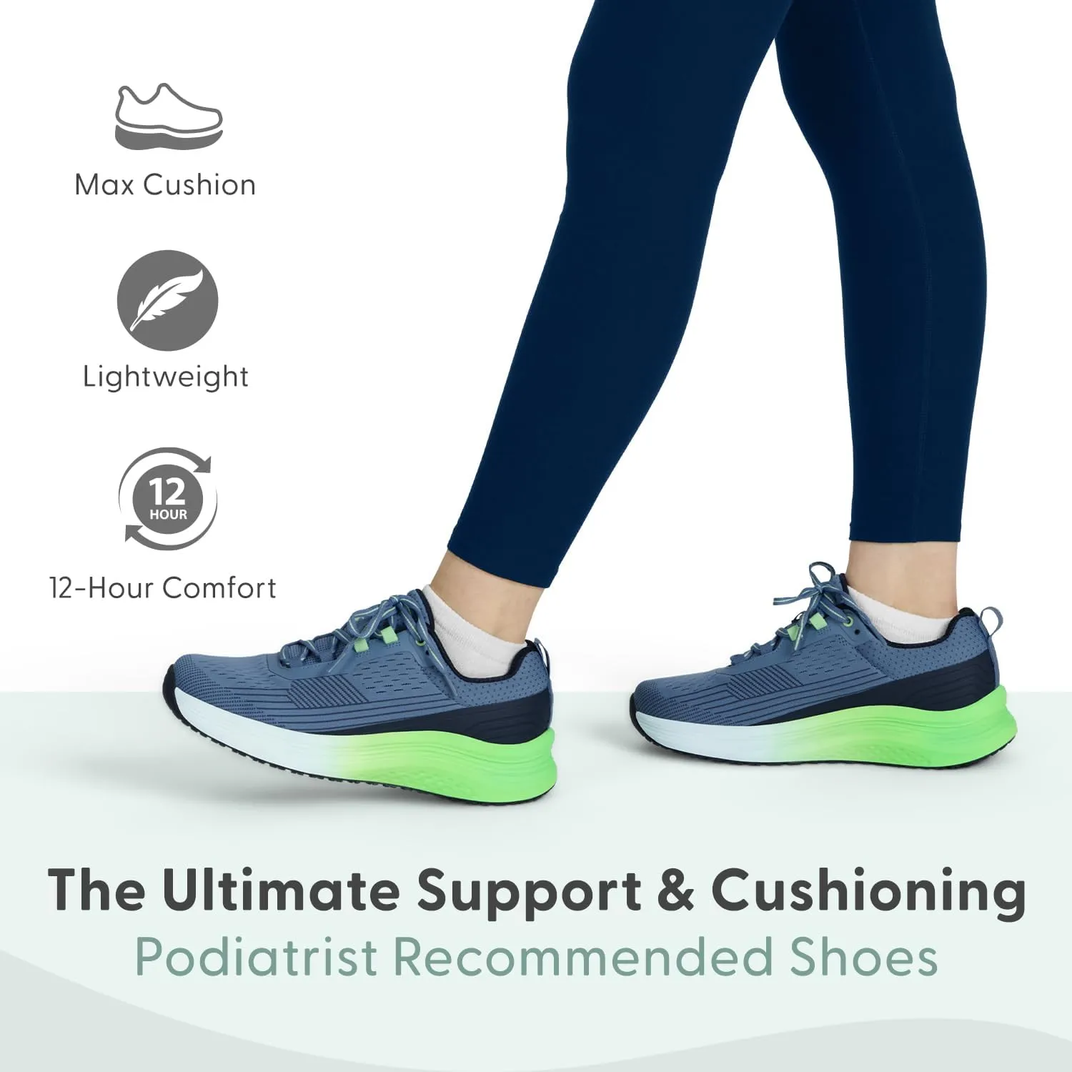Orthofeet Women's Orthopedic Relay Running Shoe for Foot Pain Relief
