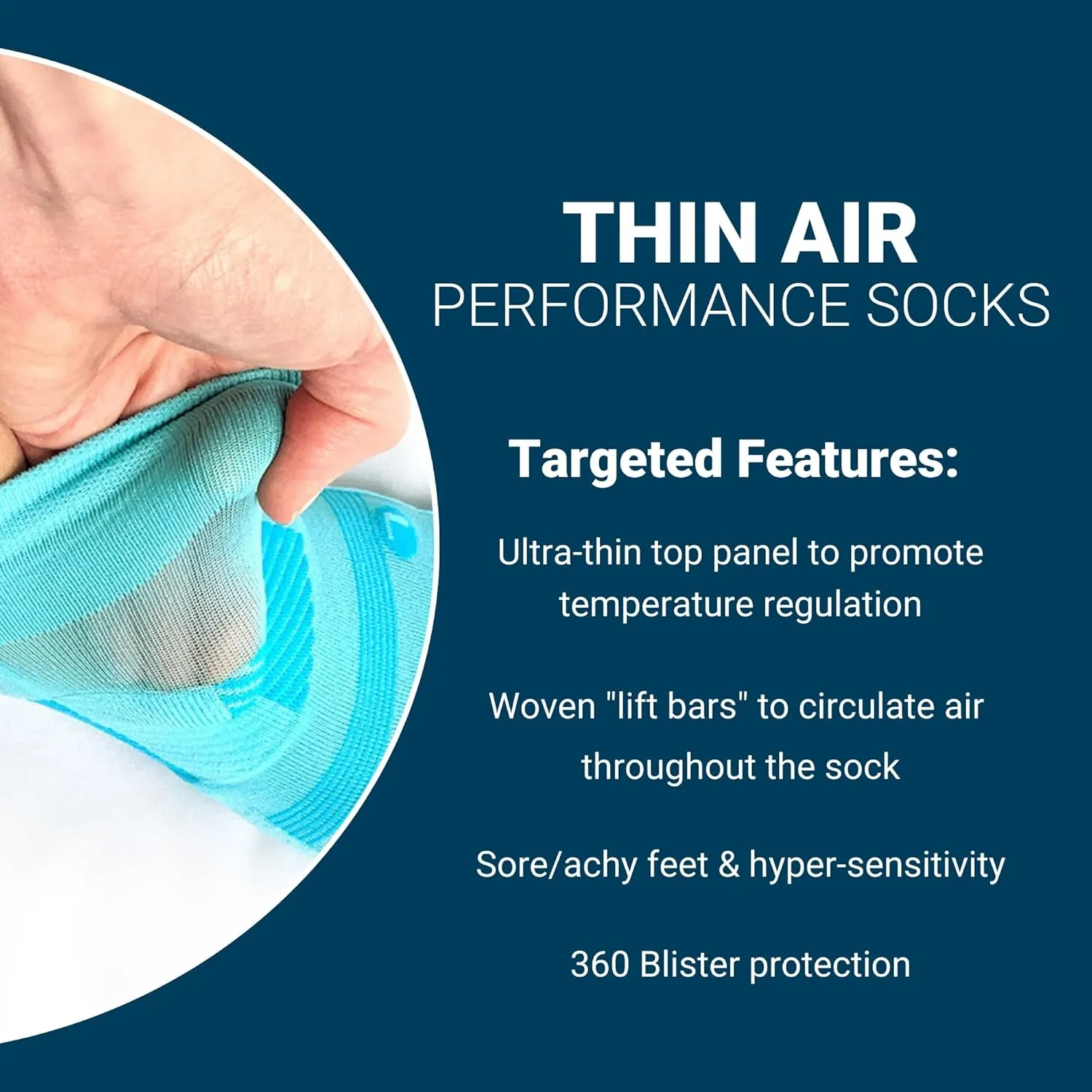 OS1st TA4 Thin Air No Show Running Socks with special ventilation feature for men & women, lightweight, and breathable design