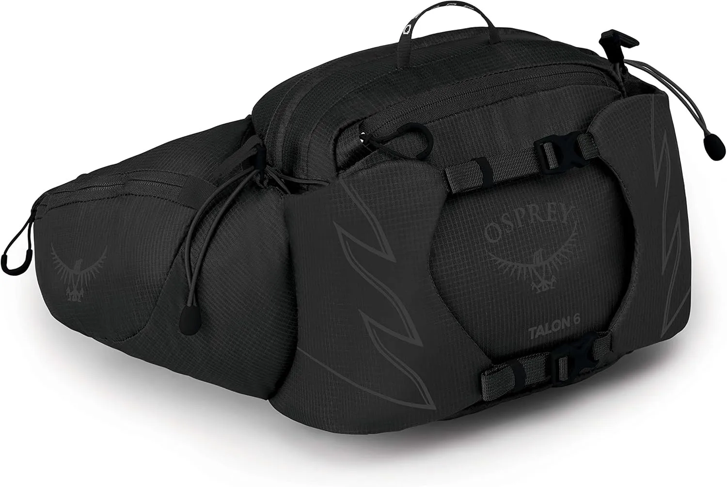 Osprey Talon 6L Men's Lumbar Hiking Waist Pack, Stealth Black
