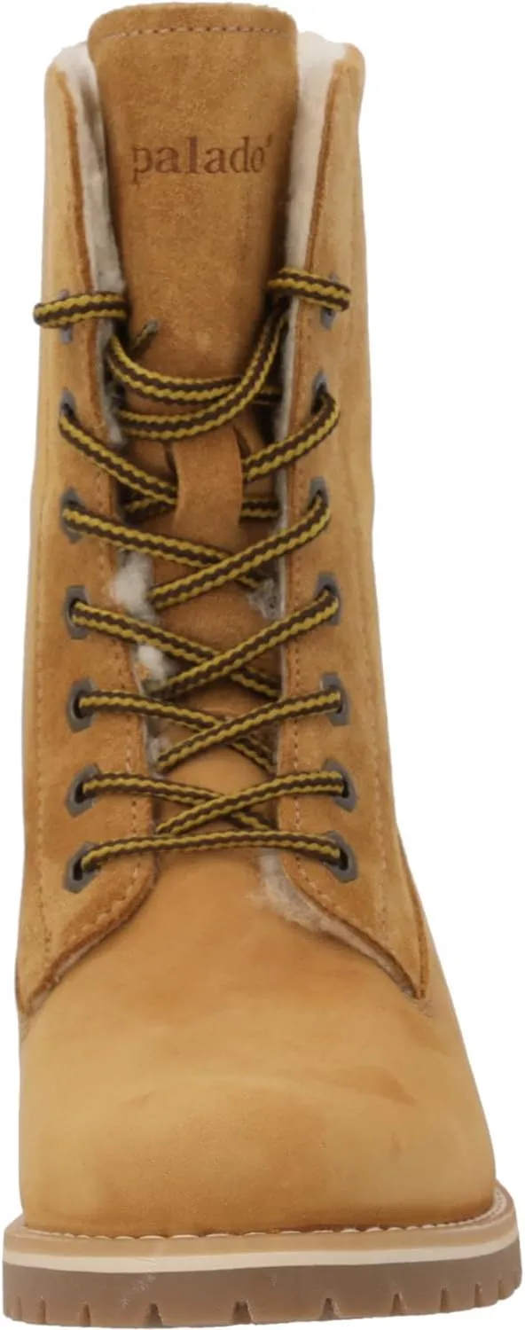 Phasti Women's Warm Winter Boots, Leather Lace-Up Boots, Made in Spain
