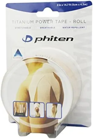 Phiten Titanium Power Tape Roll 2 Wide by 14-1/2' Long