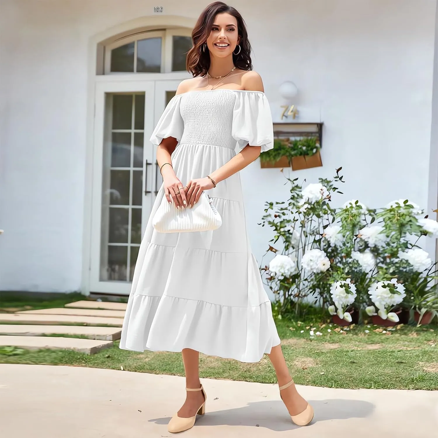 PIZZ ANNU Women's Gilaa Closed Toe Low Chunky Heels Pumps Ankle Strap Wedding Business Round Toe Block Dress Shoes