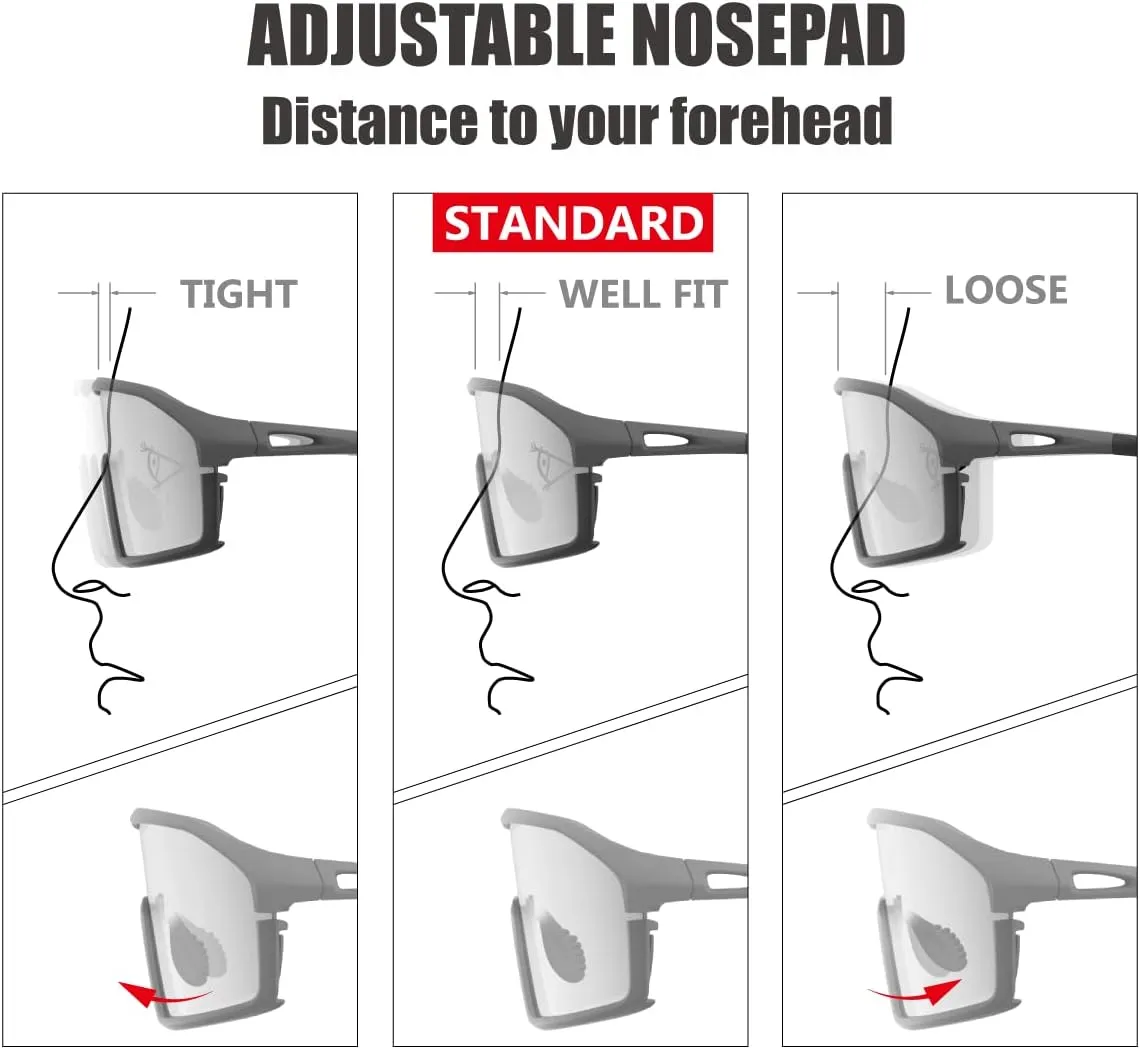 Polarized Cycling Sunglasses for Women and Men, Golfing Running Volleyball MTB and Outdoor sports