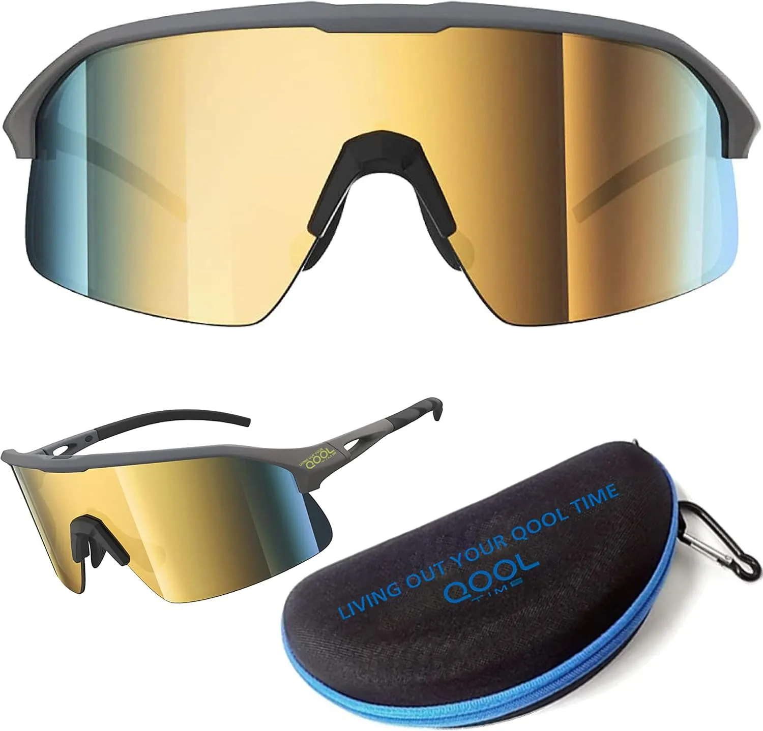 Polarized Cycling Sunglasses for Women and Men, Golfing Running Volleyball MTB and Outdoor sports