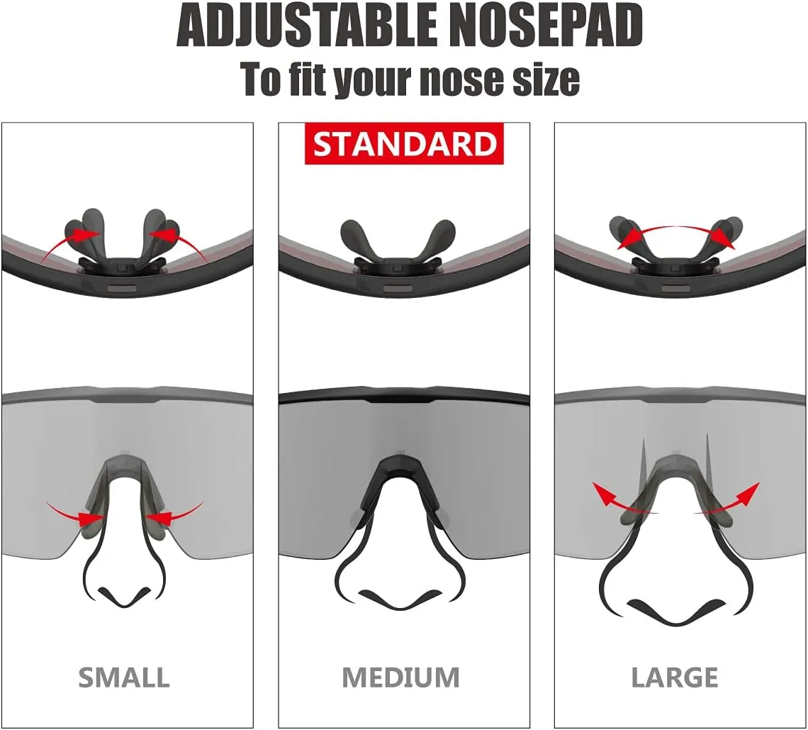 Polarized Cycling Sunglasses for Women and Men, Golfing Running Volleyball MTB and Outdoor sports