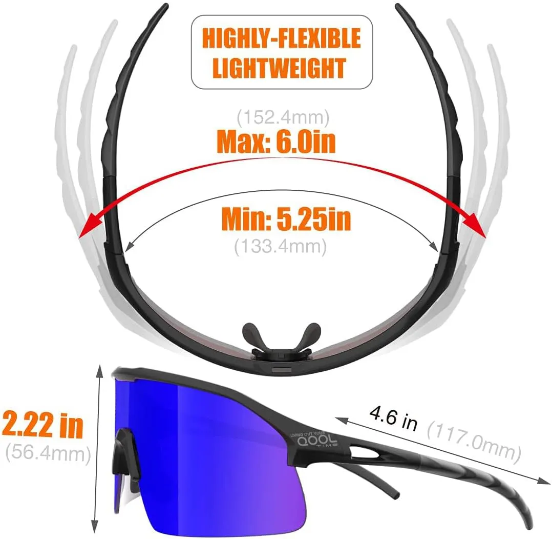 Polarized Cycling Sunglasses for Women Men Golfing Running Volleyball MTB Outdoor Sports Padel