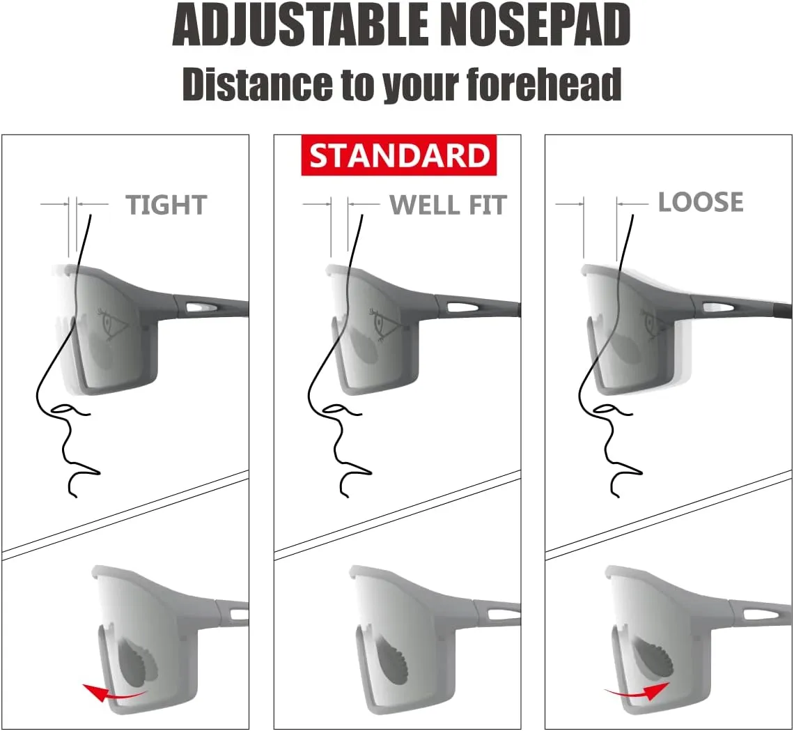 Polarized Cycling Sunglasses for Women Men Golfing Running Volleyball MTB Outdoor Sports Padel