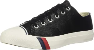 PRO-Keds Men's Royal Lo Lace Up Fashion Sneaker, Black Leather, 8