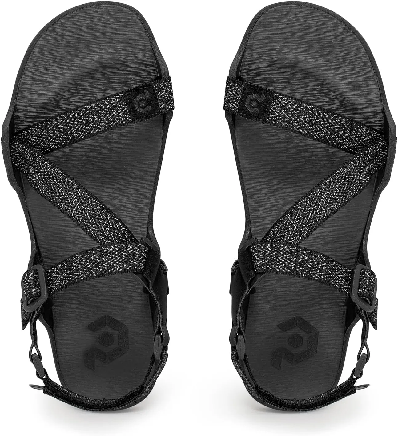 Pulltop Men's Wide Barefoot Sandals - Minimalist | Zero Drop | Ultralight Trail Running Hiking Sandals Adjustable