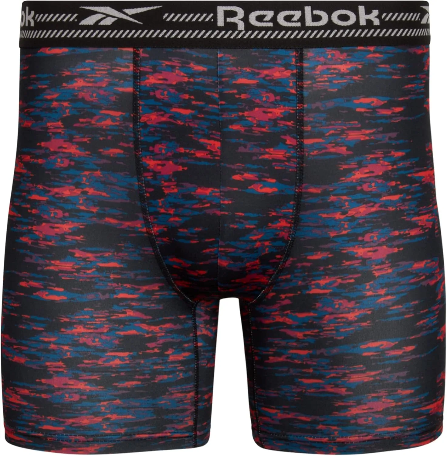 Rebook Mens Boxer Briefs - 4 Pack Moisture Wicking Stretch Performance Mens Underwear Boxers with Contour Pouch (Sizes: S-XL)