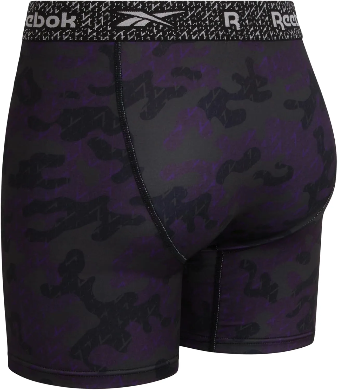 Rebook Mens Boxer Briefs - 8 Pack Stretch Performance Moisture Wicking Mens Underwear Boxers with Contour Pouch (Sizes: S-XL)