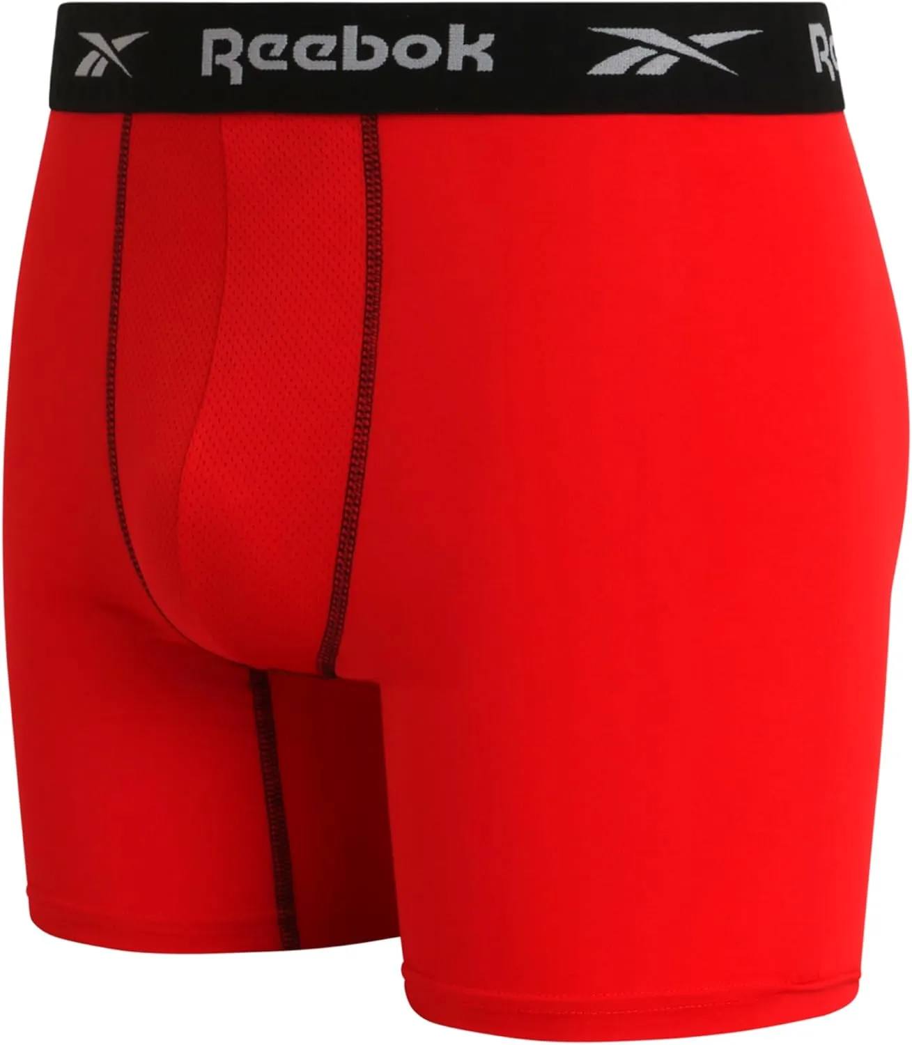 Reebok Mens Boxer Briefs - 8 Pack Stretch Performance Moisture Wicking Mens Underwear Boxers with Contour Pouch (Sizes: S-XL)