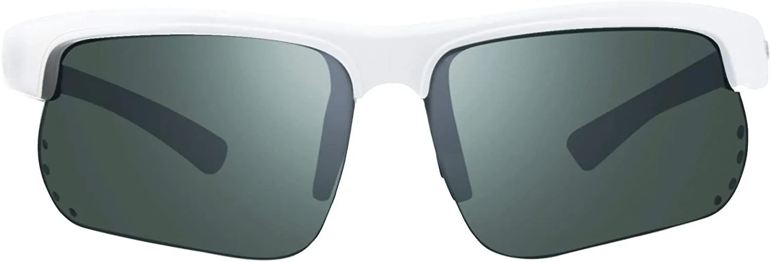 Revo Sunglasses Cusp S: Polarized Lens Filters UV, Semi-Rimless Rectangle Wrap Frame