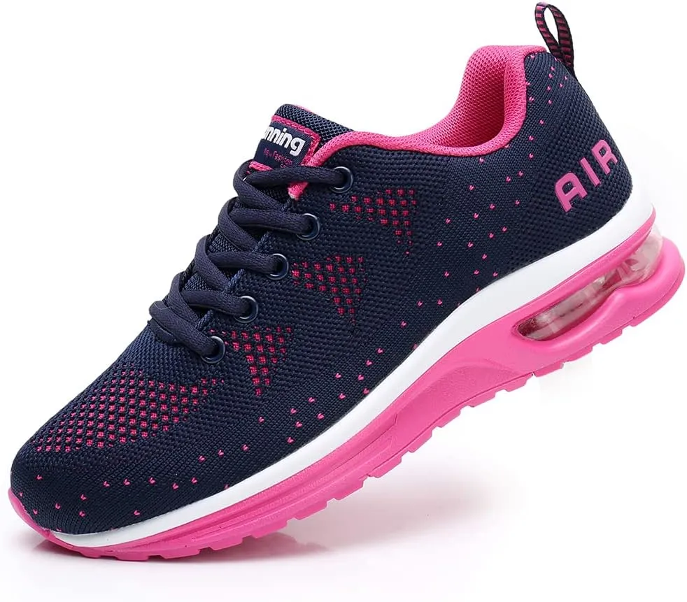 RUMPRA Women Sneakers Lightweight Air Cushion Gym Fashion Shoes Breathable Walking Running Athletic Sport