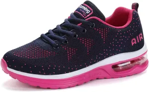 RUMPRA Women Sneakers Lightweight Air Cushion Gym Fashion Shoes Breathable Walking Running Athletic Sport