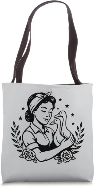 Runner Duck Mom Indian Runners Tote Bag
