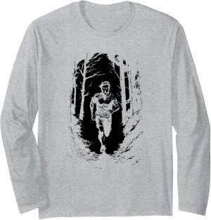 Runner In The Forest Outdoor Runner Running In The Wild Long Sleeve T-Shirt