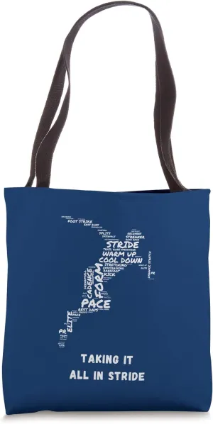 Runners Take it All in Stride Tote Bag