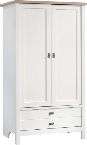 Sauder Cottage Road Armoire, Soft White finish