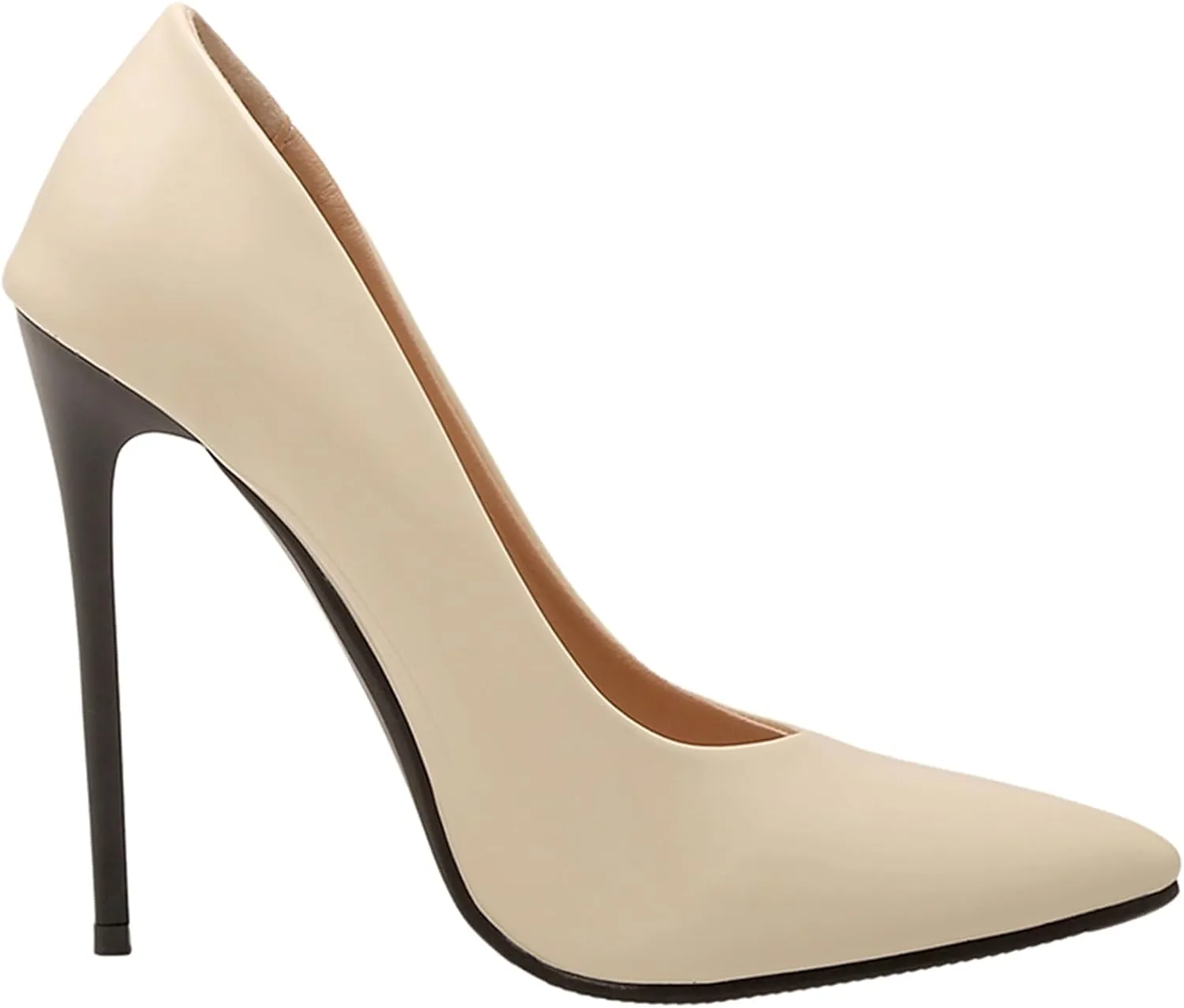 Sexy Women's Pointed Toe Stiletto Pumps Slip-On High Heels, Minimalist Classic Design with Ultra-Thin Heel